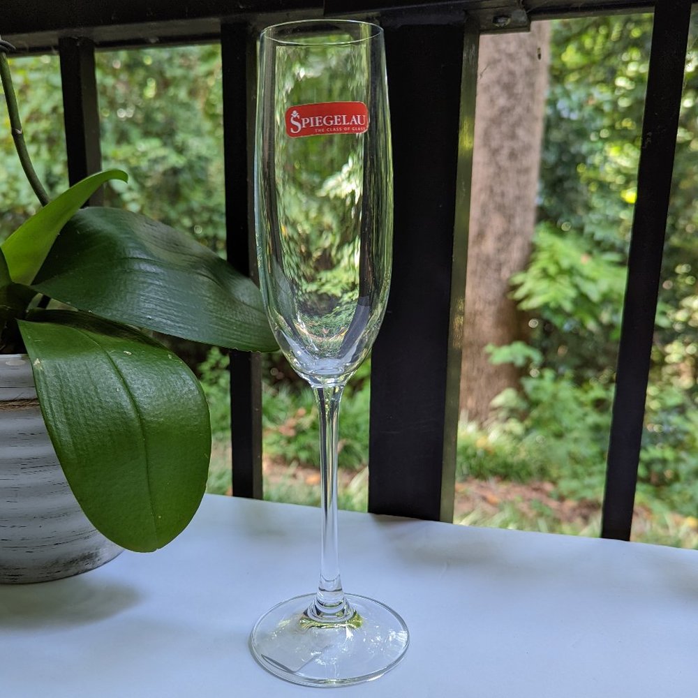 SPIEGELAU Salute Crystal Champagne Wine Glasses Set of 4 Brand New - Picture 8 of 10